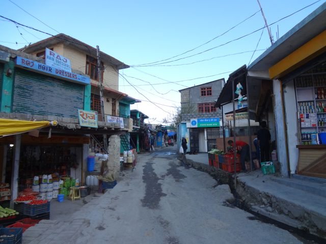 Main market of Kaza near Bus Stand