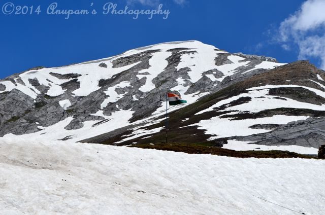 Tricolour Flag at Wahbal Top