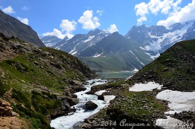 East Liddar River originating from Sheshnag Lake