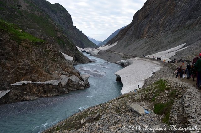 Road by the side of river Panchtarni