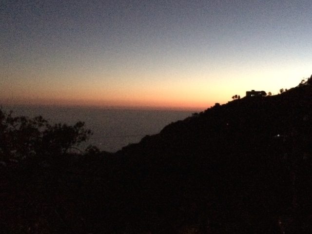 An evening in mountains 