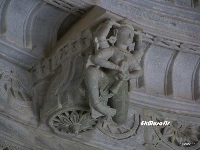 A wall carving