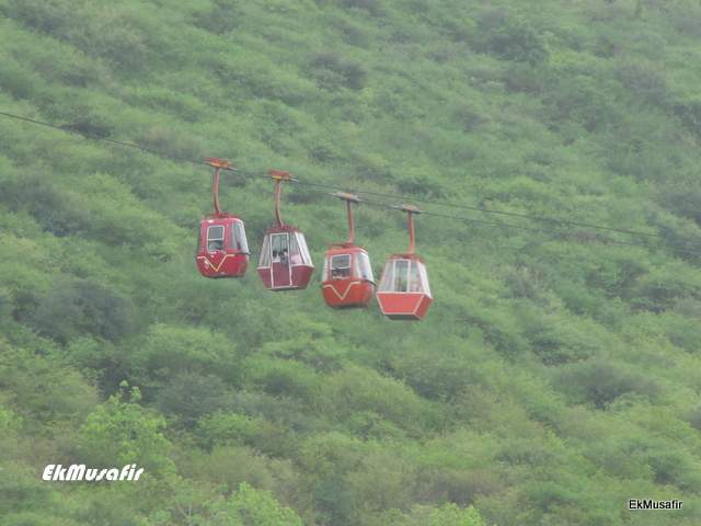 Ropeway to Karni Mata Hill.