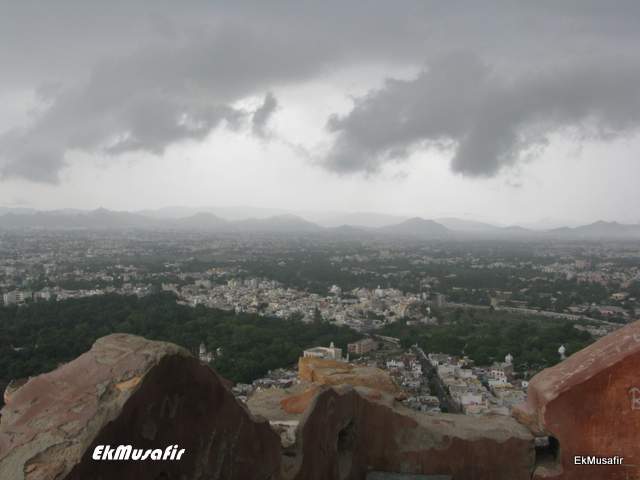 Rain clouds ready to burst over Udaipur.