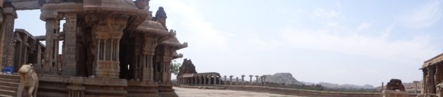 A panorama of the Vittalaswamy temple