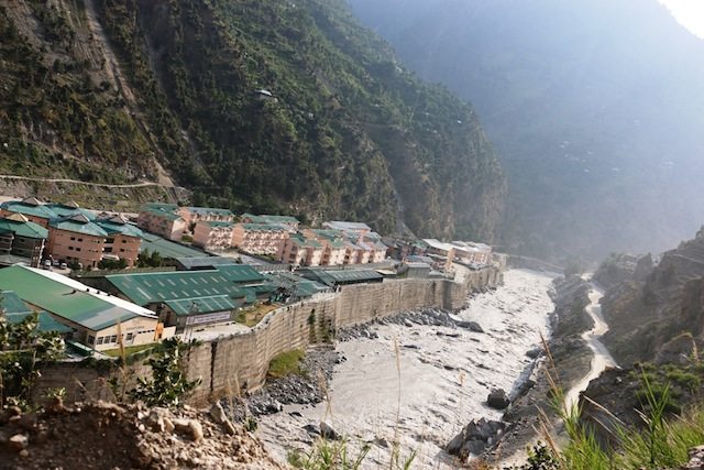 JP Hydro project just before the landslip zone