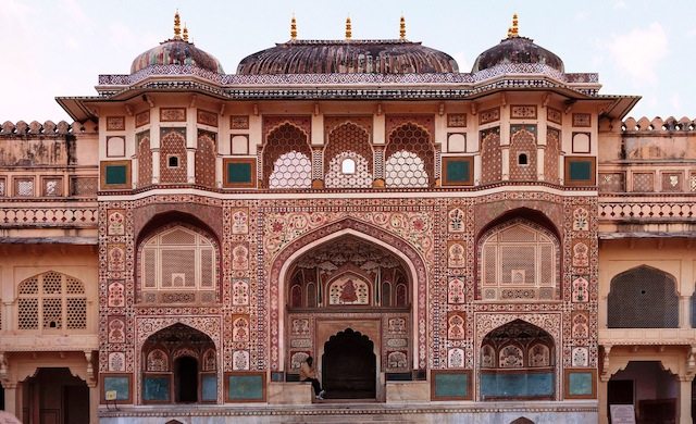 Entrance gate of Amer Fort - the view