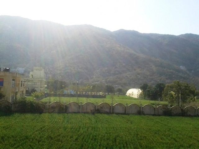 Saraswati temple situated top of the Hill- at Pushkar
