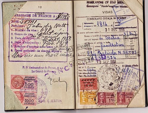 Various VISAs