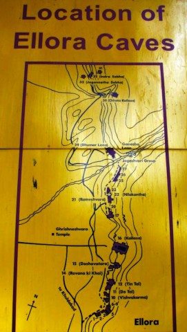 Ellora caves map