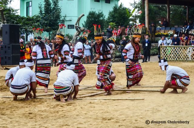The most popular Bamboo dance of Mizoram
