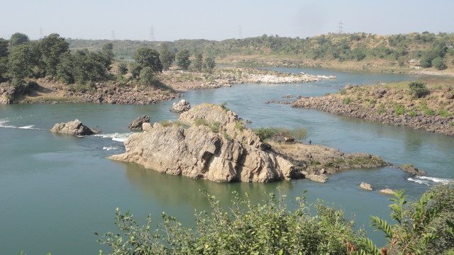 Narmada as visible from the guest house