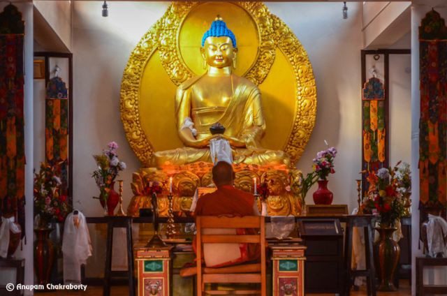 Statue of Lord Buddha in the Meditation Hall