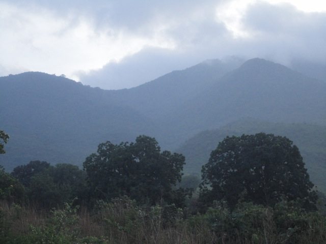 Parasnath hill from G.T.Road, next morning, while going to Gomoh