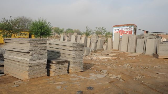 Bhilwara stones at Bhagwari Kalan