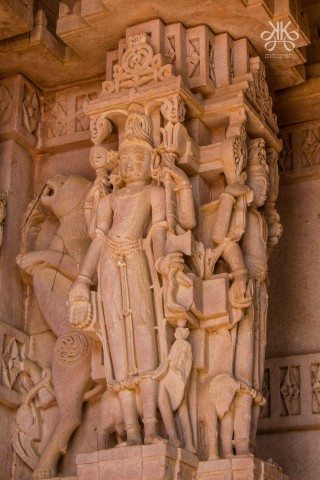 The entire fabric of the temple is covered with sculptures; hardly a square inch of space has escaped the carver's hand