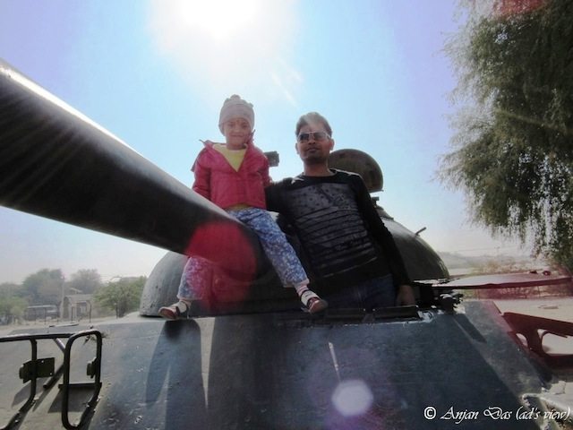 On the tank