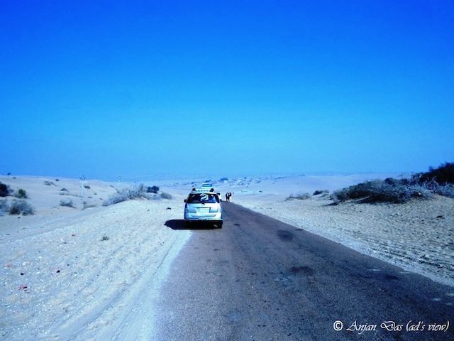 Way to Tanat Mata mandir