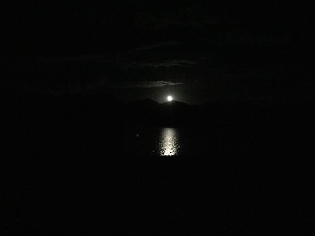 a beautiful moonrise