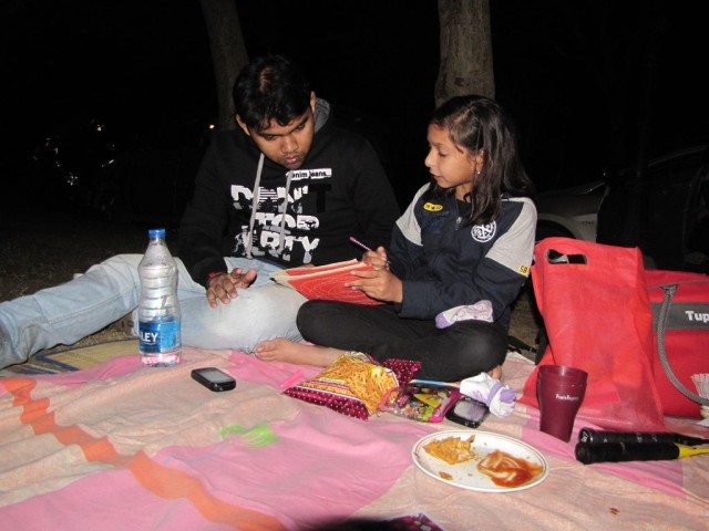 Busy with their activities