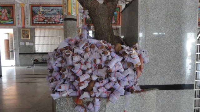 People’s desires tied on the tree