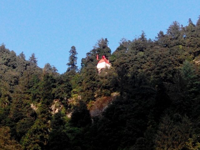 A temple at the height