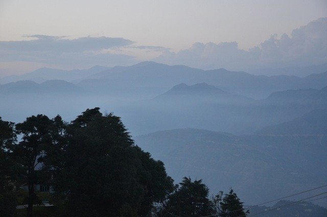 The Dhauladhar range 