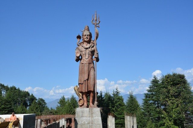 The 81 feet tall idol of Lord Shiva near Khajjiar