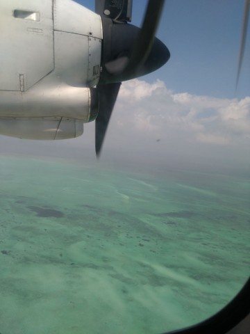 Flight back from Agatti