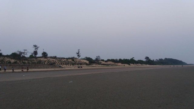 Chandipur beach in the evening
