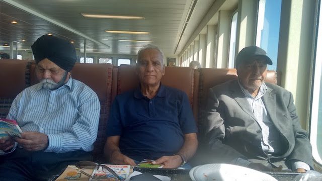 The lounge in the ferry