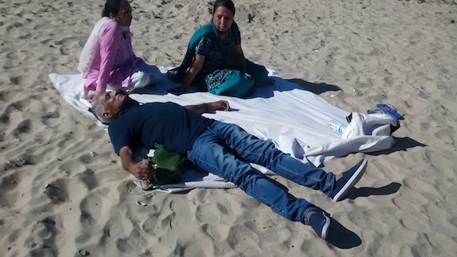 The author enjoying some down time